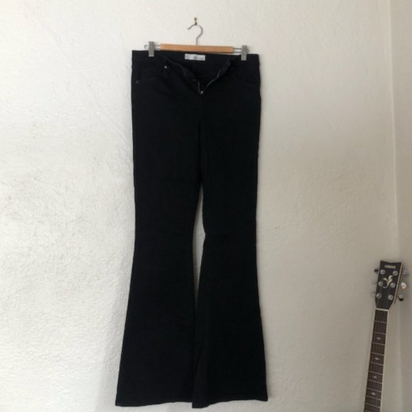 Topshop JAMIE FLARE Moto Jeans - Picture 2 of 4